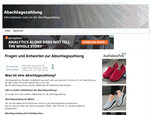 Tablet Screenshot of abschlagszahlung.org